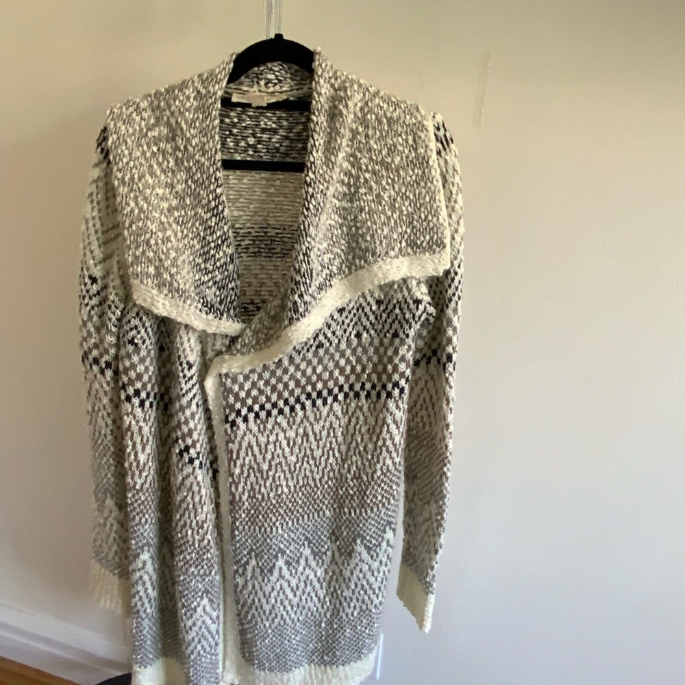 Lovestitch Black and White Patterned Cardigan